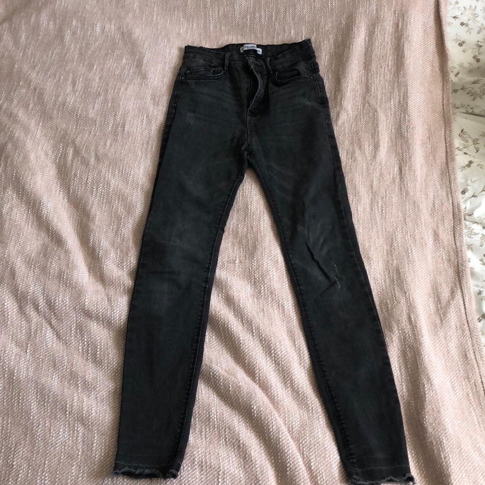 Charcoal coloured skinny jeans from Pull & Bear